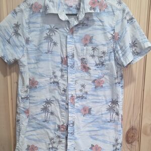 Men's Shirt - Blue and Pink